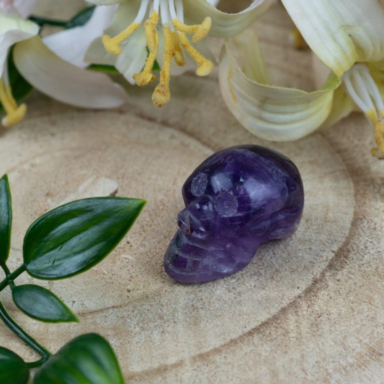 Edelstein Totenkopf Amethyst 30 Mm Zenvol Deutschland