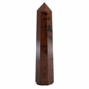 Edelstein Obelisk Spitze Mahagoni Obsidian - 90-110 mm