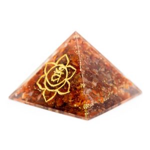 Orgonit-Pyramide - Sakral-Chakra - Karneol (70 mm)