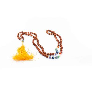 Rudraksha Chakra Buddha Edelstein Mala 108 Perlen