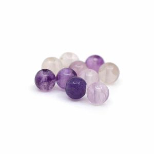 Edelstein Lose Perlen Fluorit - 10 Stück (4 mm)