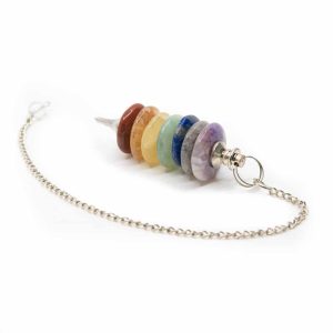 Pendel mit Ringen Chakra-Farben (55 mm)