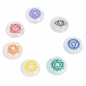 Chakra-Edelsteine Bergkristall - 7er Set