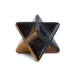 Merkaba Edelstein Tigerauge (12 mm)