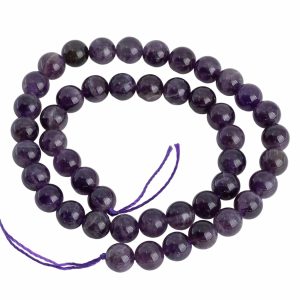 Edelsteinperlen Strang Amethyst (8 mm)